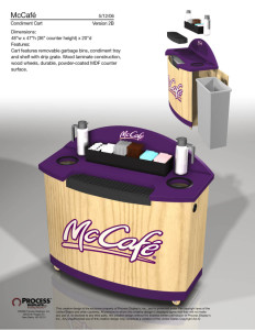 McCafe Condiment Cart